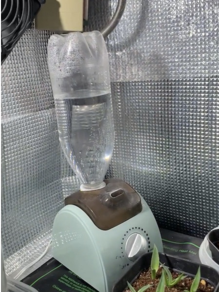 ペットボトル給水加湿器
